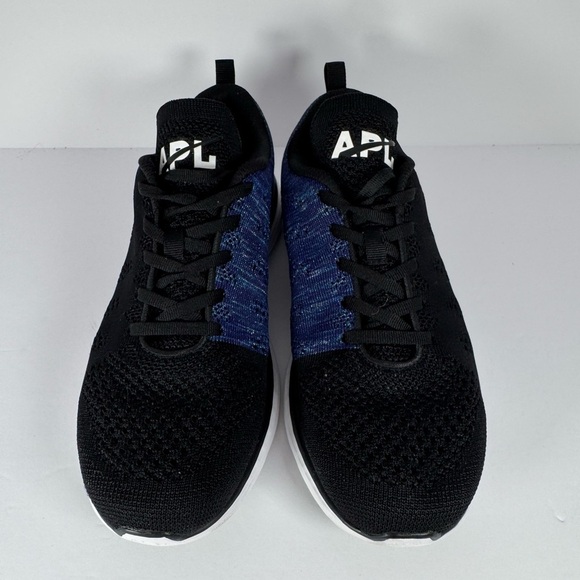 APL Techloom Pro Black Blue Knit Sneakers Men's Size 8 - Picture 2 of 9